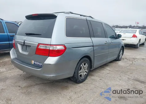 2007 Honda Odyssey Exl z USA, uszkodzony, nr VIN 5FNRL38737B018344